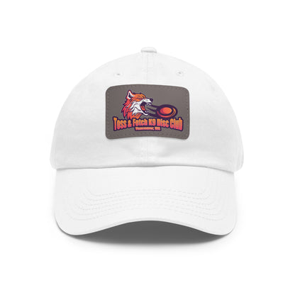 Toss & Fetch - Vancouver, WA Dad Hat with Leather Patch (Rectangle)