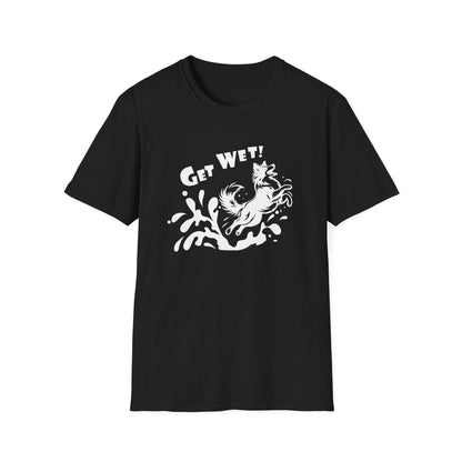 GET WET - BORDER COLLIE Unisex Softstyle T-Shirt