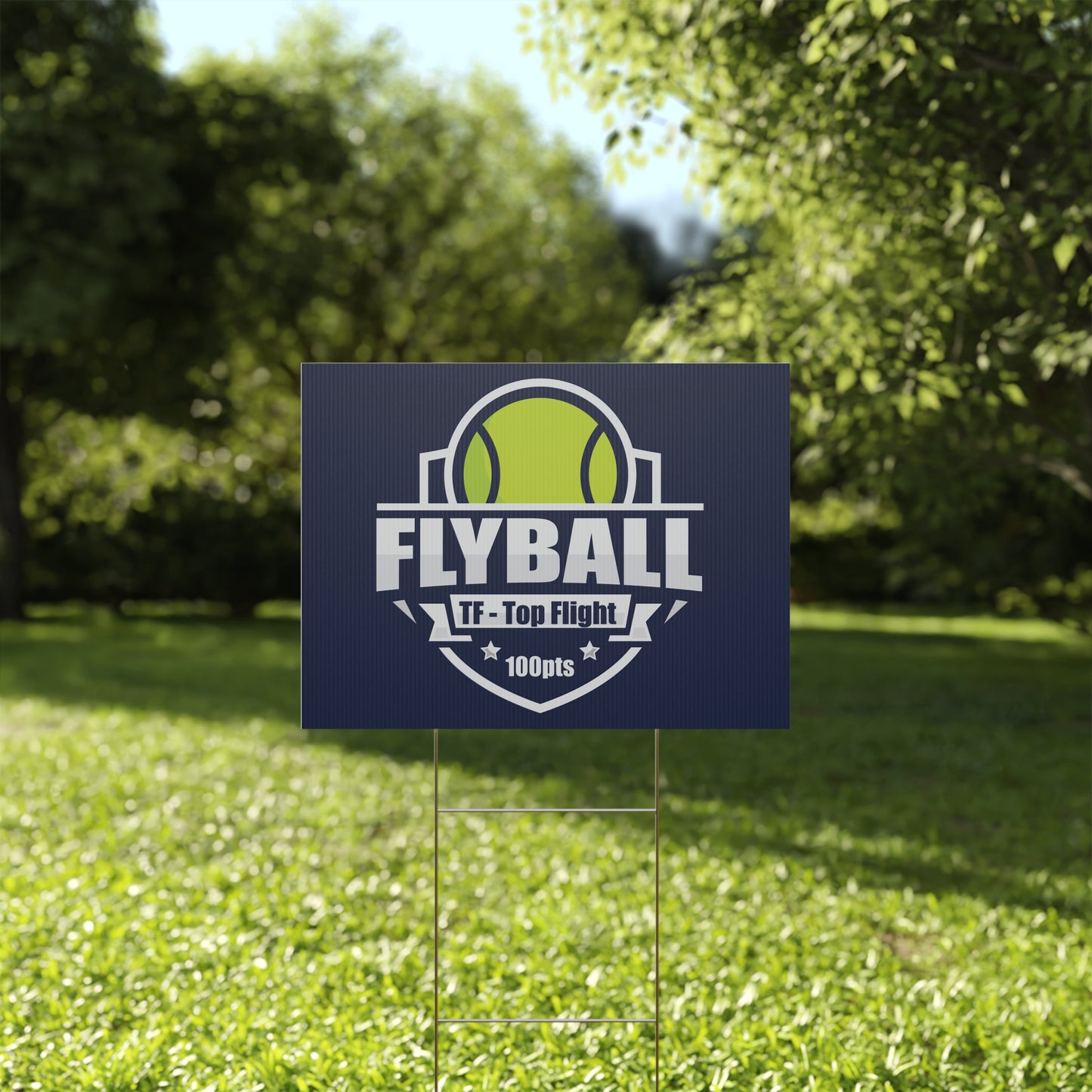 FLYBALL TITLE Plastic Yard Sign