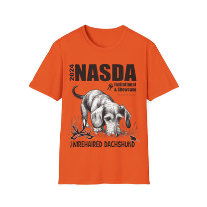 *Ginny, Geordie & Gerbils! * WIREHAIRED DACHSHUND - NASDA  Unisex Softstyle T-Shirt