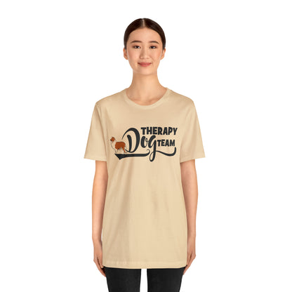 THERAPY DOG TEAM - ROUGH COLLIE   -  Unisex Short Sleeve Tee