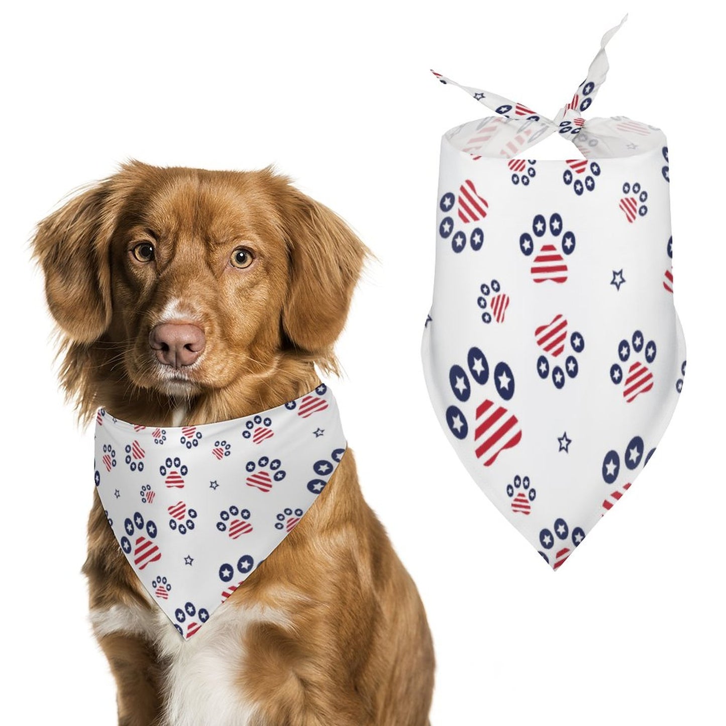 PATRIOTIC - PAWS-N-STARS Dog bandana