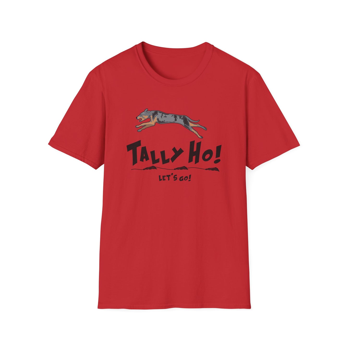 Catahoula TALLY HO LETS GO Unisex Softstyle T-Shirt