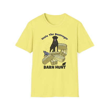 TESLA Barn Hunt Unisex Softstyle T-Shirt