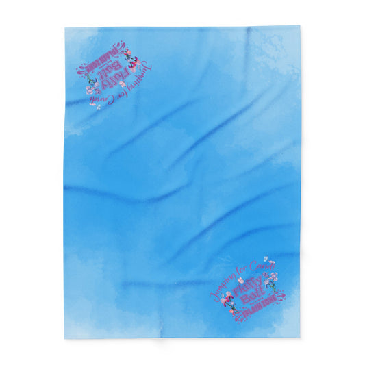 JUMPING FOR CANDI - Flowers Arctic Fleece Blanket