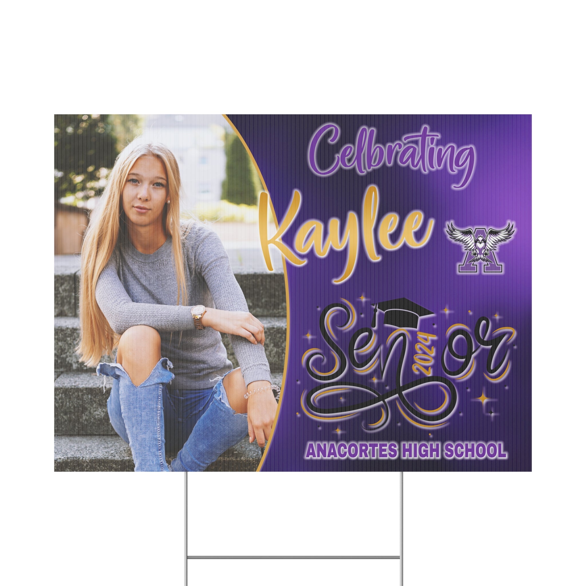 KAYLEE - SENIOR 2024 Plastic Yard Sign – DZK9 Designs