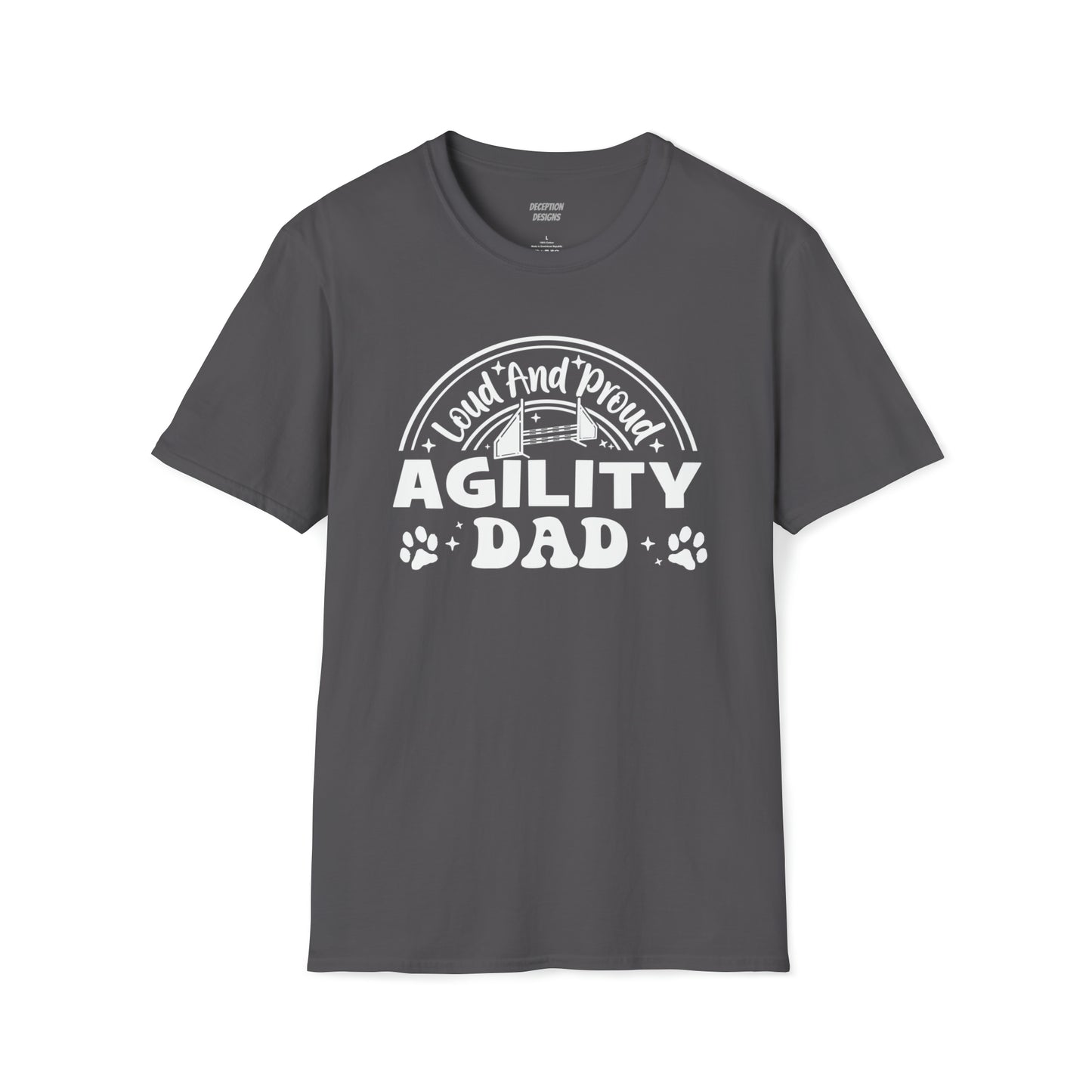 LOUD PROUD AGILITY DAD 1 -  Unisex Softstyle T-Shirt