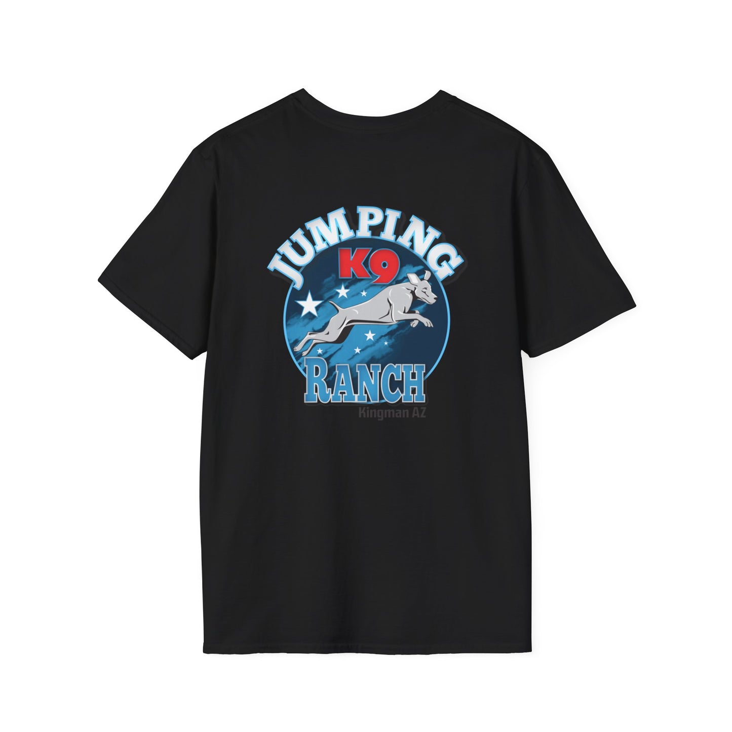 Jumping K9 Ranch  Unisex Softstyle T-Shirt