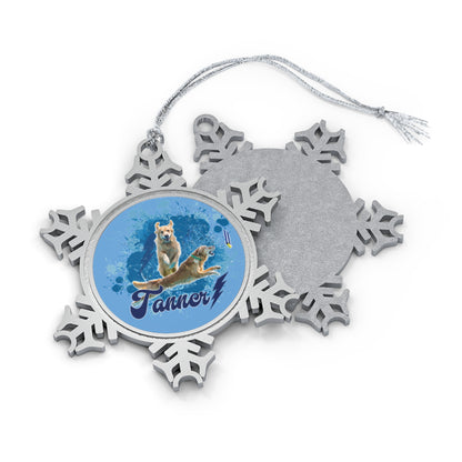 Copy of CUSTOM Pewter Snowflake Ornament