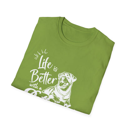 LIFE IS BETER ROTTWEILER Unisex Softstyle T-Shirt