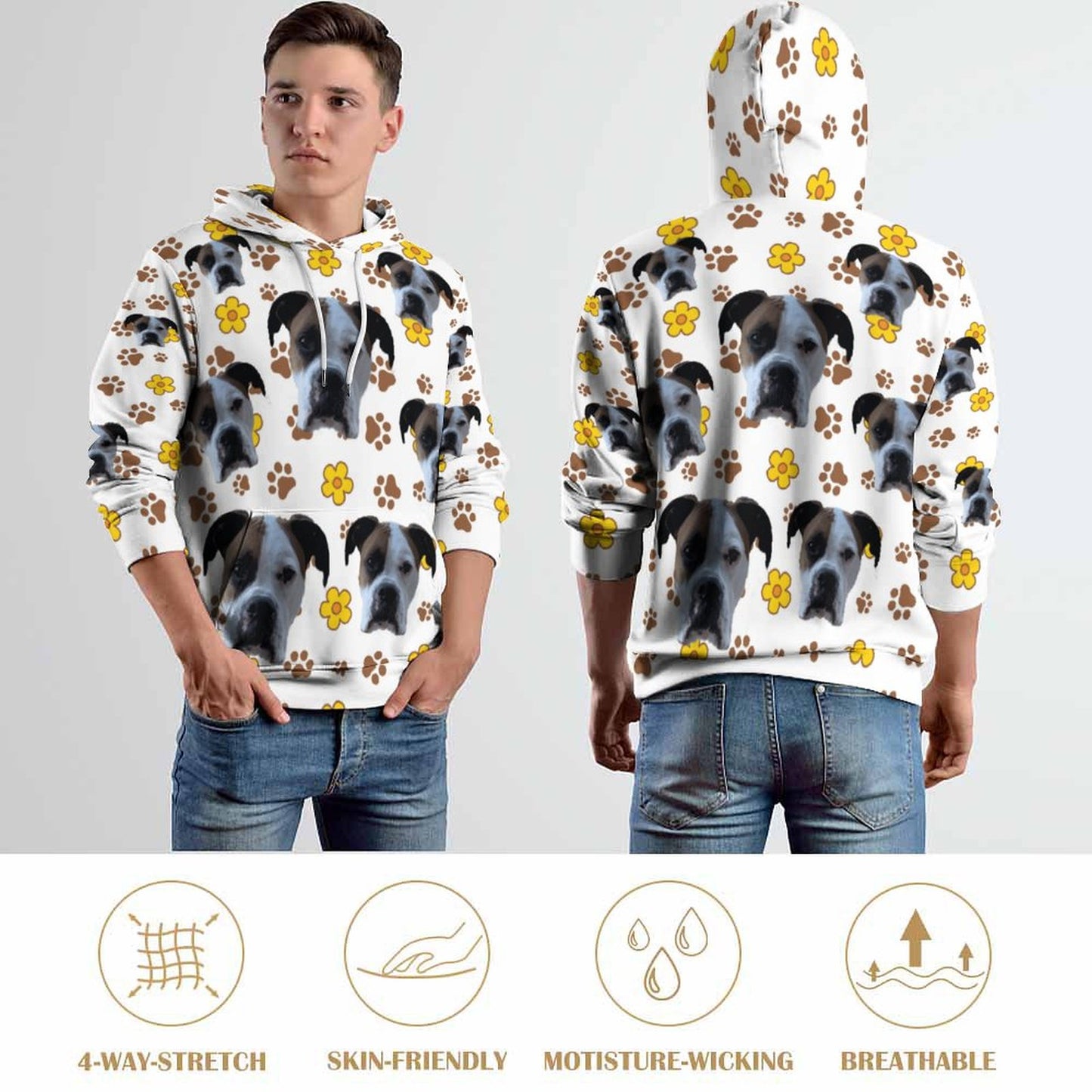 Custom Hoodie FACE PATTERN