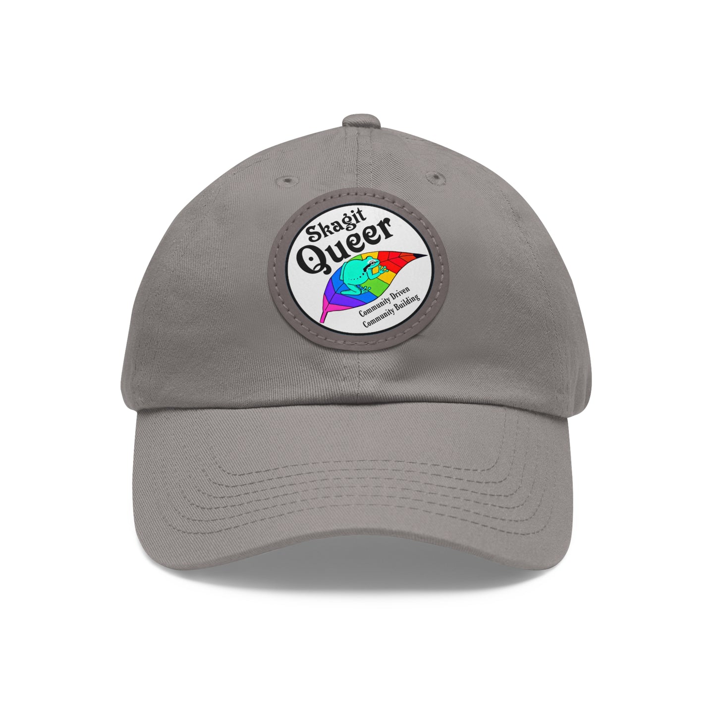 SKAGIT QUEER Hat with Leather Patch (Round)