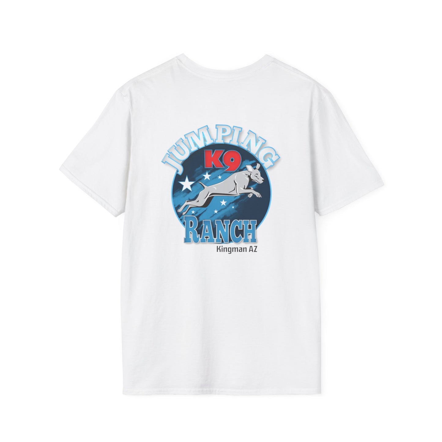 Jumping K9 Ranch  Unisex Softstyle T-Shirt