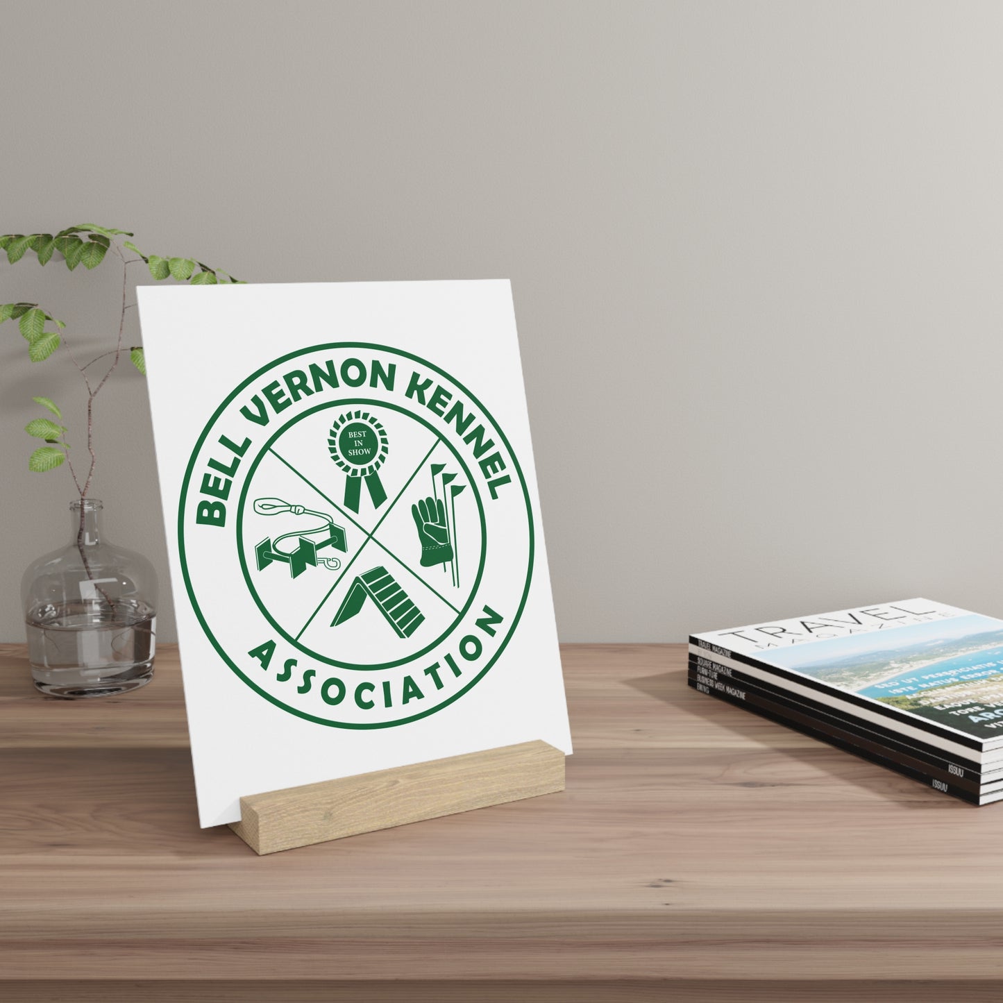 BELL VERNON KENNEL ASSOCIATION Gallery Board with Stand