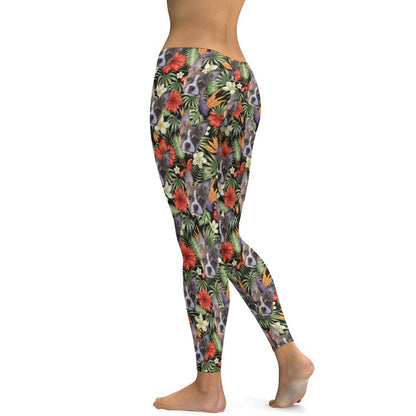 HAWAIIAN STYLE FACE - Hot Yoga Pants for Women