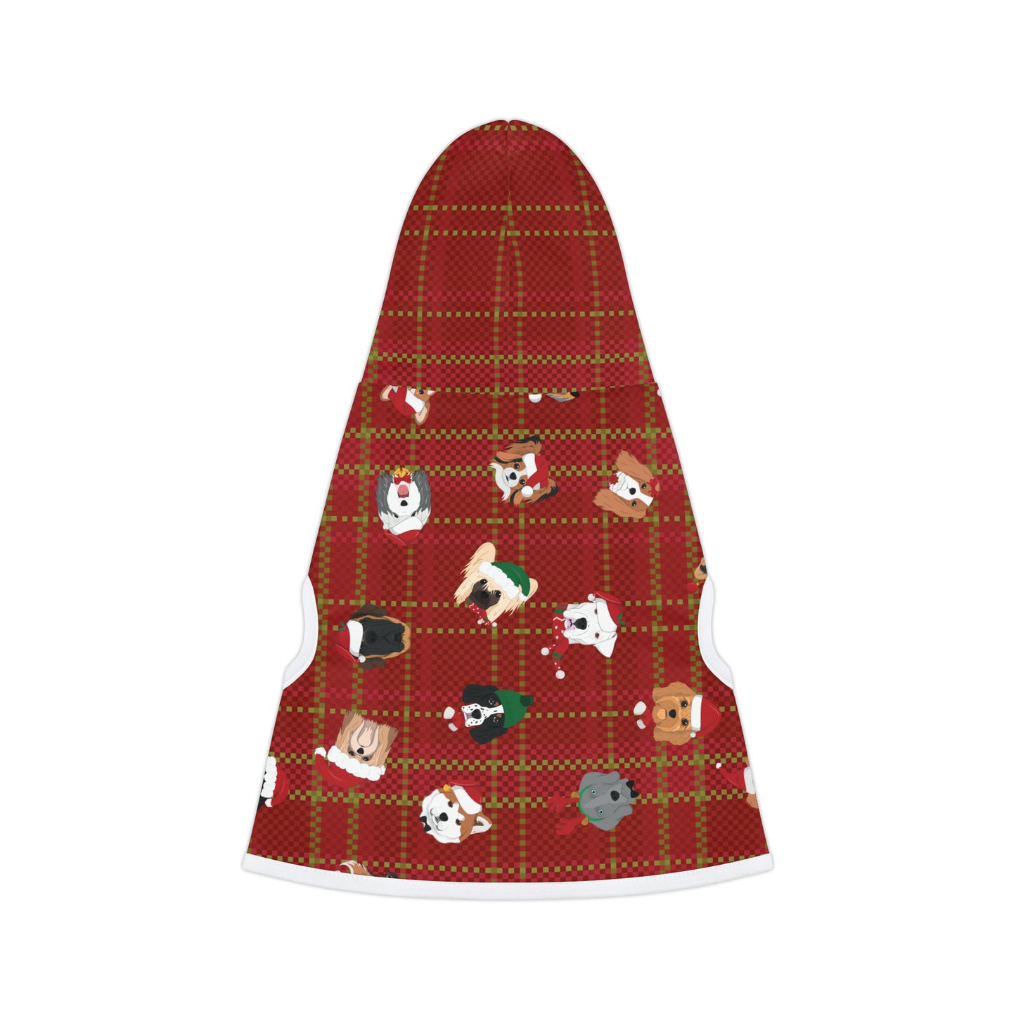 PLAID HOLIDAY DOGS 2 Pet Hoodie