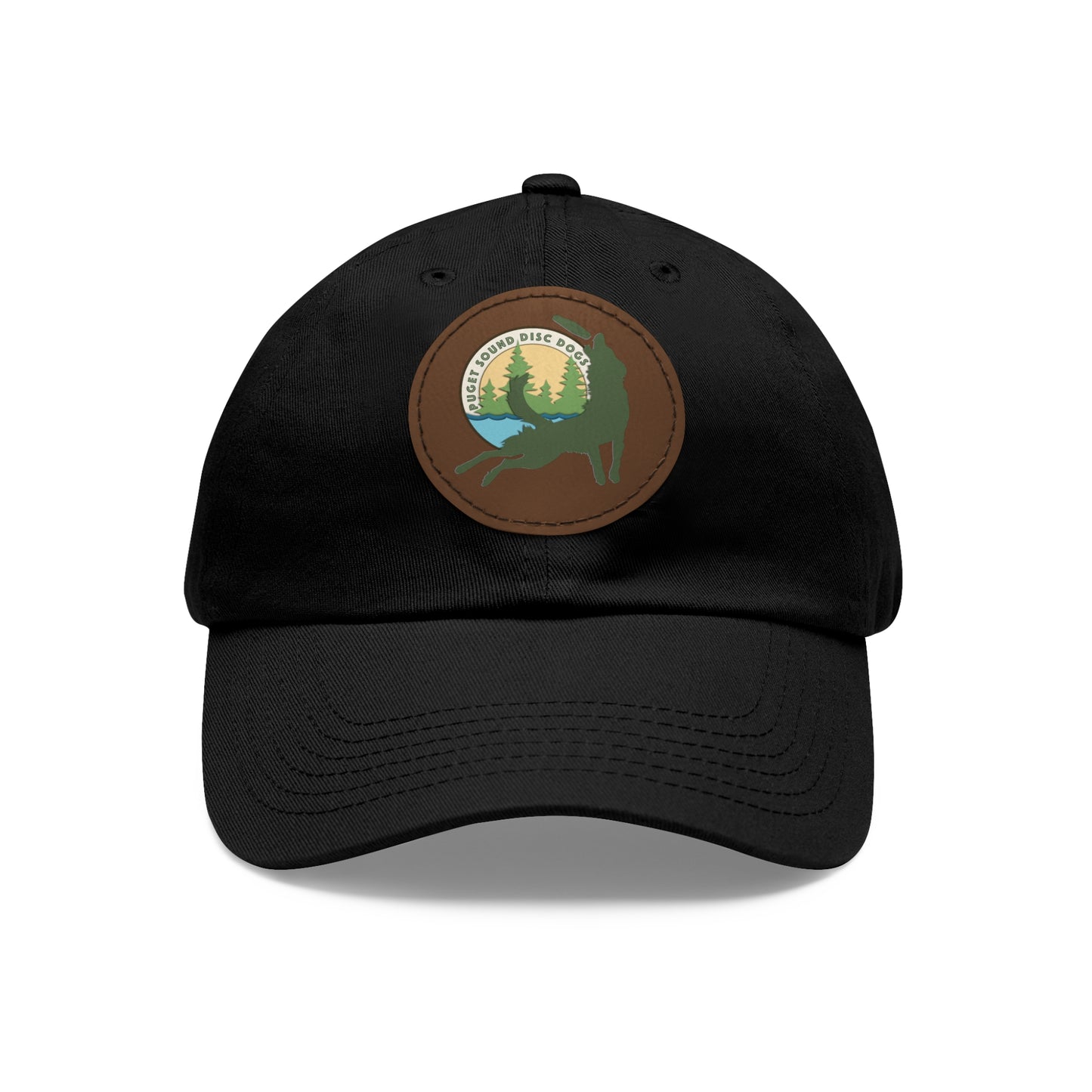 Puget Sound Disc Dogs Hat with Leather Patch (Round)
