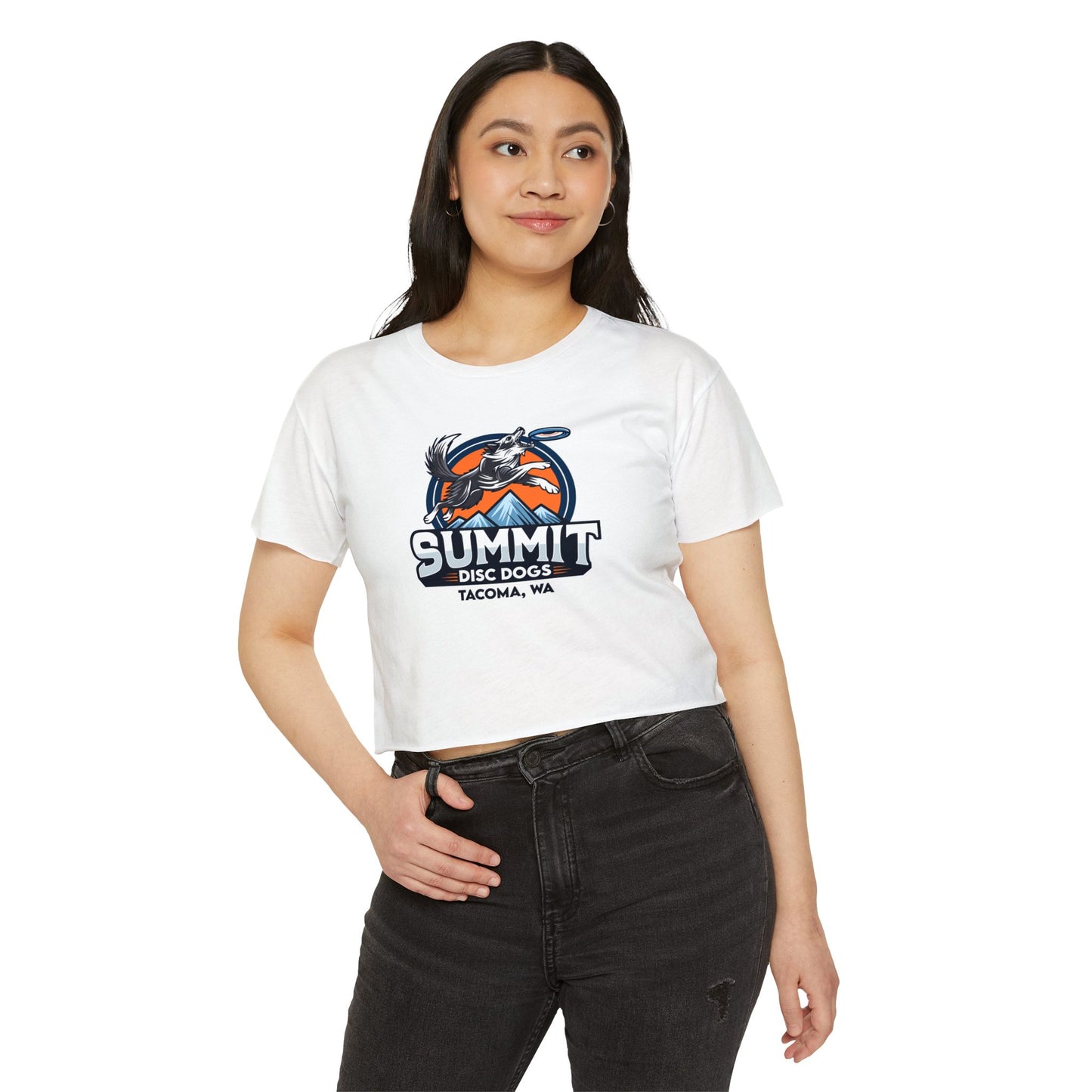 SUMMIT DISC DOGS   Women's Festival Crop Top