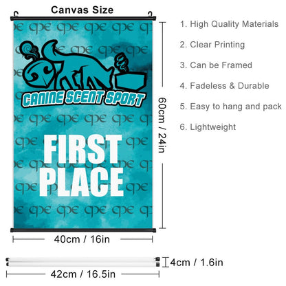 CPE SCENT AWARD Canvas Hanging Poster with Scrolls-16"x24"