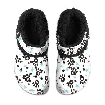Paw-n-Star Star Fuzzy Slip Ons