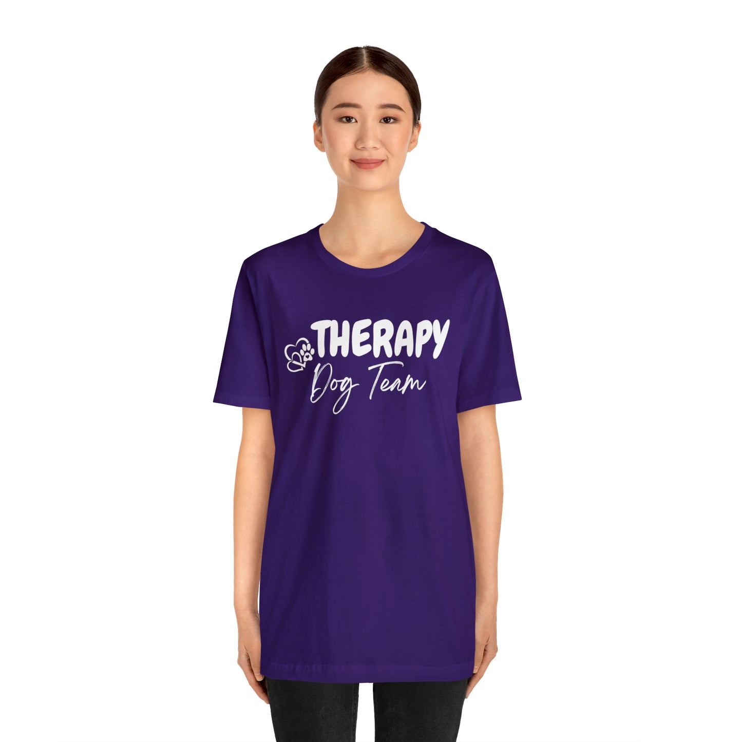 5 - THERAPY  DOG TEAM   - Unisex Jersey Short Sleeve Tee