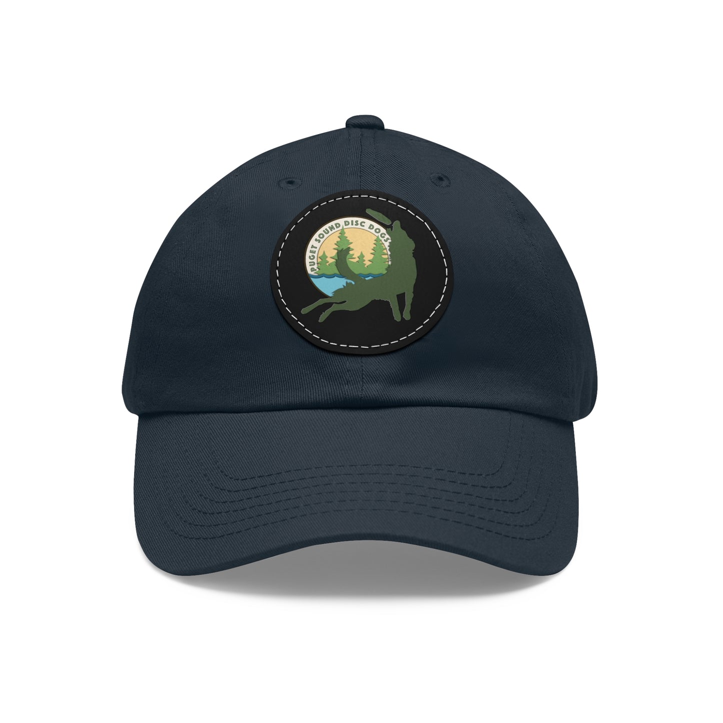 Puget Sound Disc Dogs Hat with Leather Patch (Round)