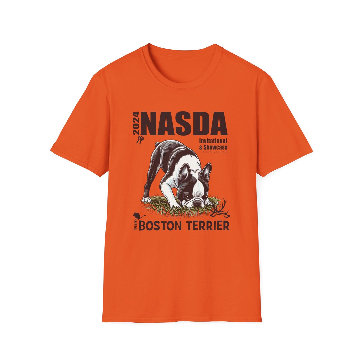 BOSTON TERRIER - NASDA  Unisex Softstyle T-Shirt