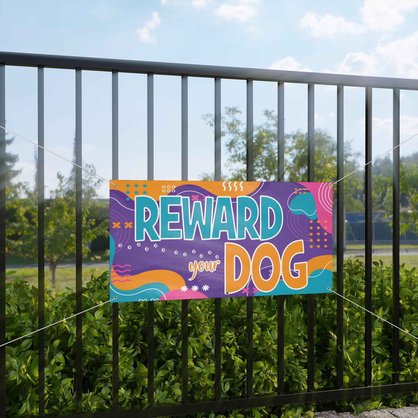 REWARD YOUR DOG  Matte Banner