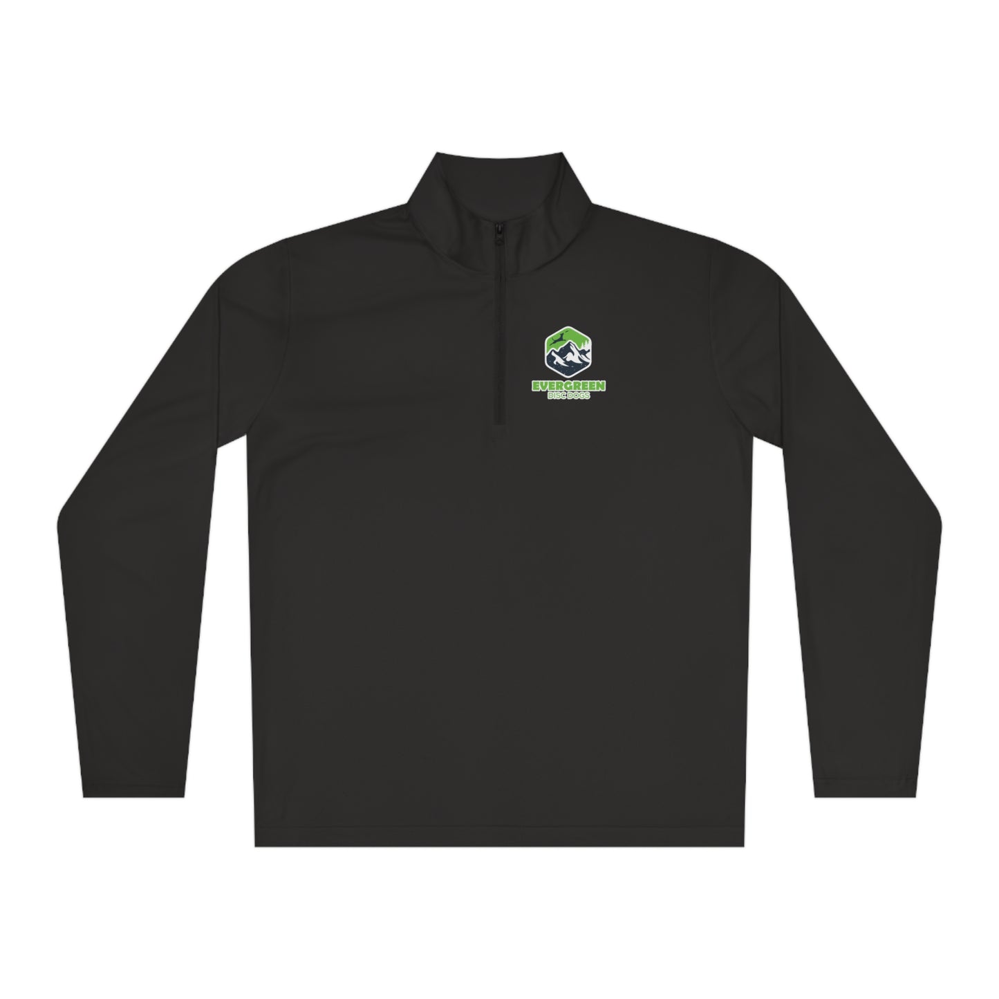 EVERGREEN DISC DOGS Unisex Quarter-Zip Pullover