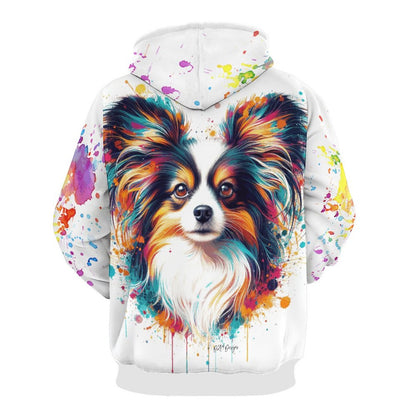 PAPILLON PAINT SPLATTER Hoodie with Double-layer Cap (All-Over Printing)