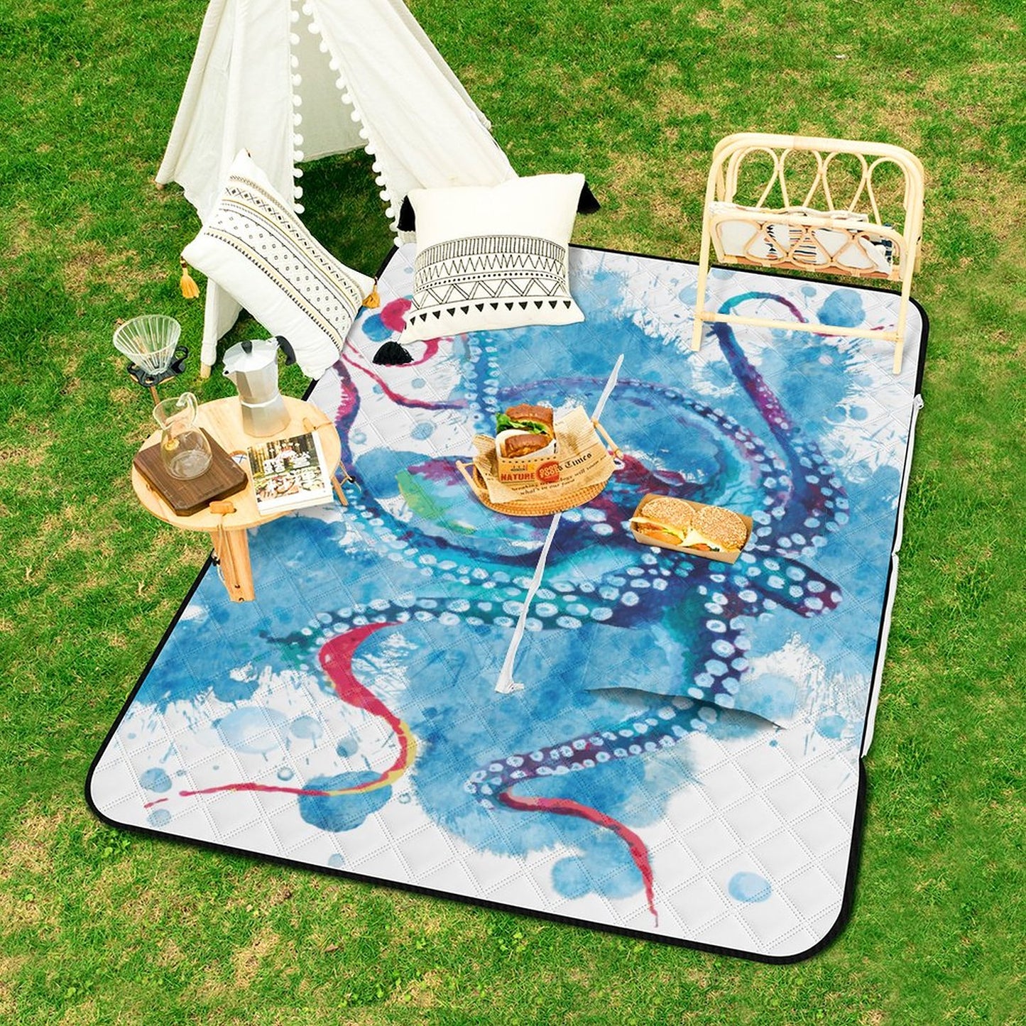 Zipper Foldable Picnic Mat-59"x39"/150x100cm