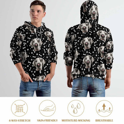 FACE w PAWS-n-BONES  Hoodie