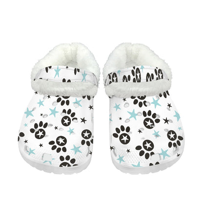 Paw-n-Star Star Fuzzy Slip Ons