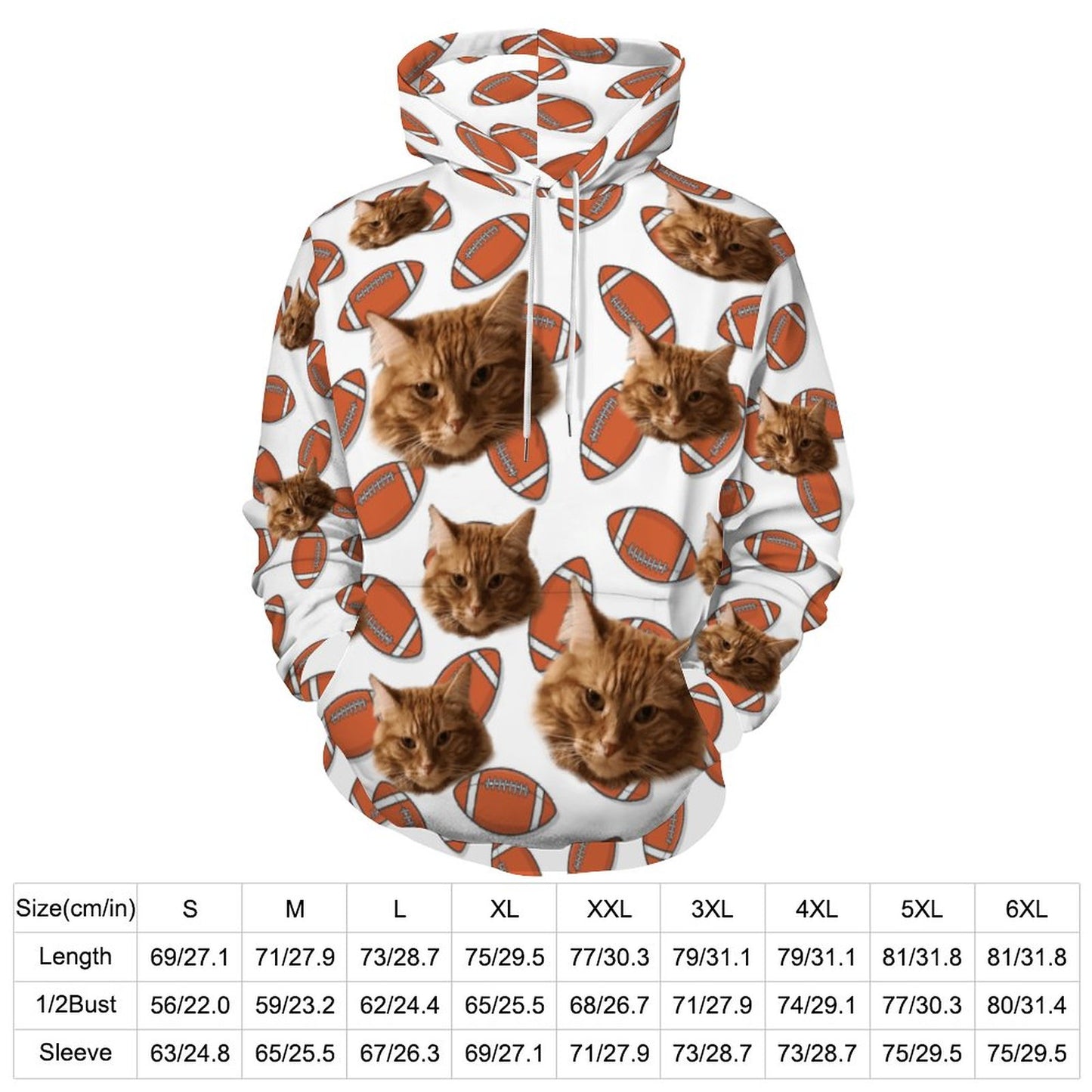 Custom Hoodie FACE PATTERN