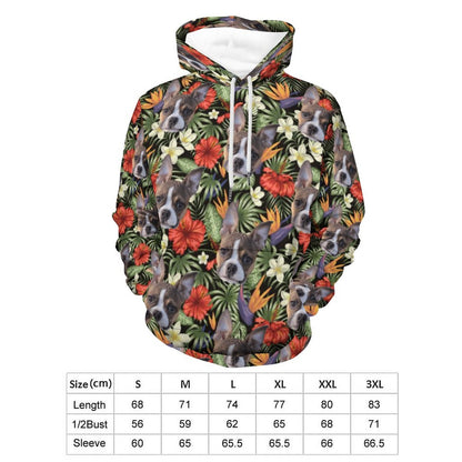 HAWAIIAN STYLE FACE -  Printed Hoodie for Men