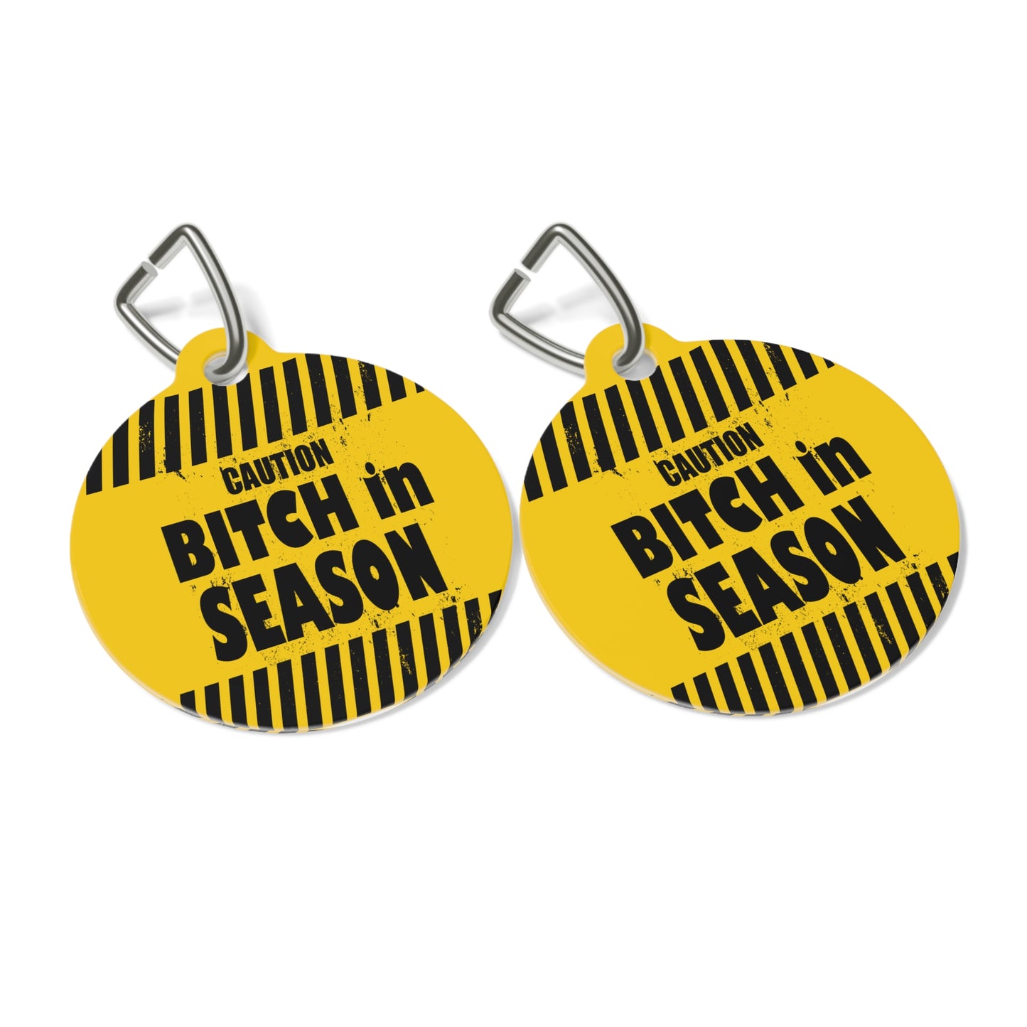 CAUTION BIS Yellow _ Pet Tag