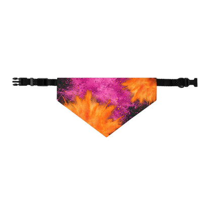 PINK ORANGE POWDER  Pet Bandana Collar