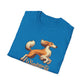 Leaping  WINDSPRITE - Silken Windhound Waving Unisex Softstyle T-Shirt