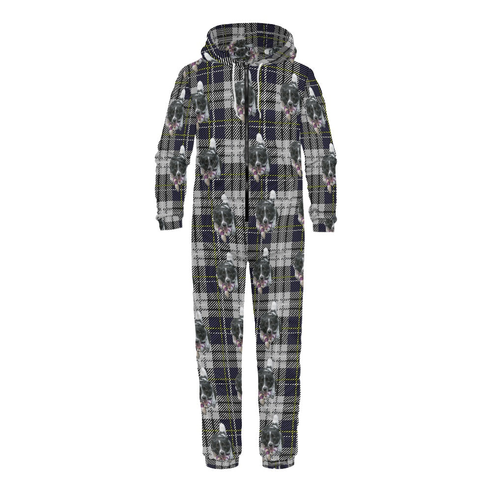 Women's hooded long sleeve jumpsuit no loaded