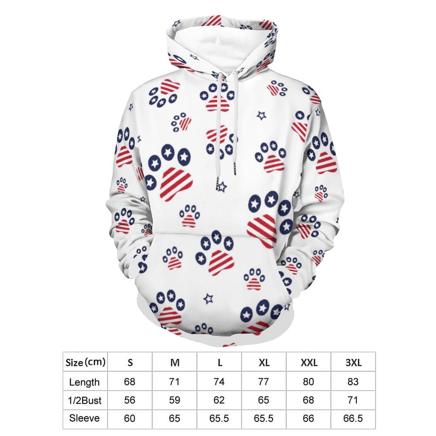 PATRIOTIC - PAWS-N-STARS Hoodie