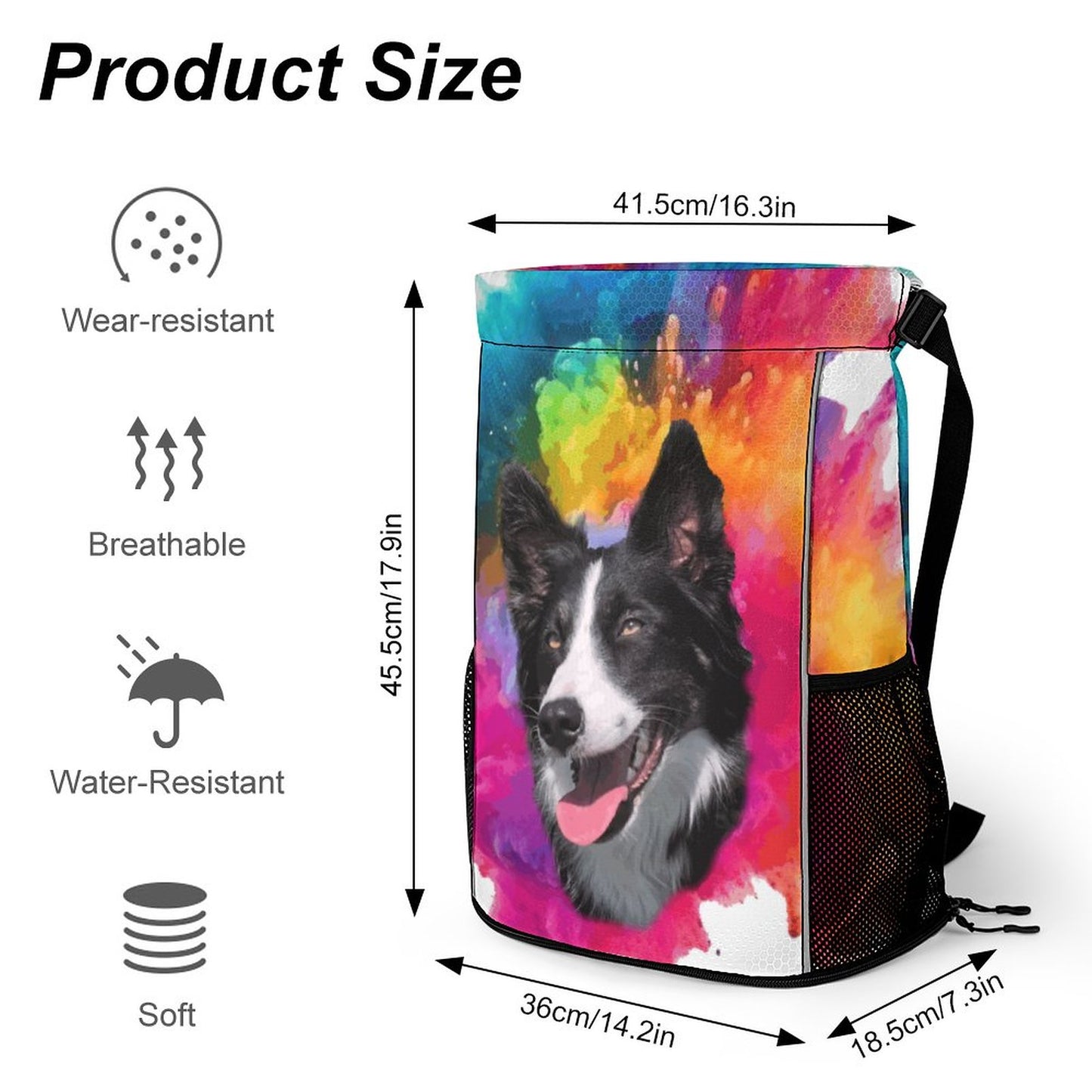 Waffle Cloth Sprots Drawstring Bag (Multi-Sites)