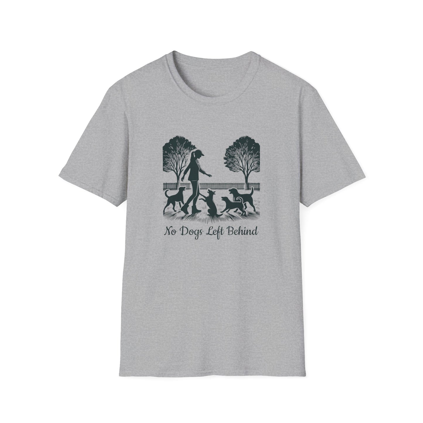 3 No Dogs Left Behind - Unisex Softstyle T-Shirt