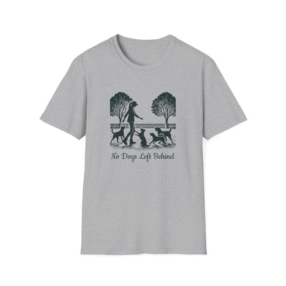 3 No Dogs Left Behind - Unisex Softstyle T-Shirt