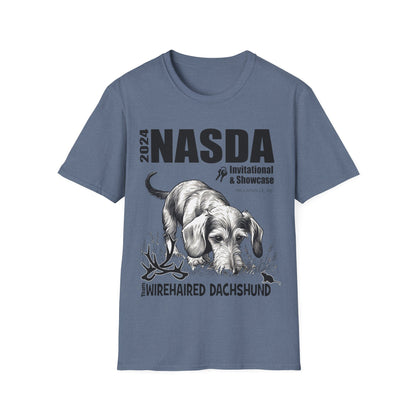 *Ginny, Geordie & Gerbils! * WIREHAIRED DACHSHUND - NASDA  Unisex Softstyle T-Shirt