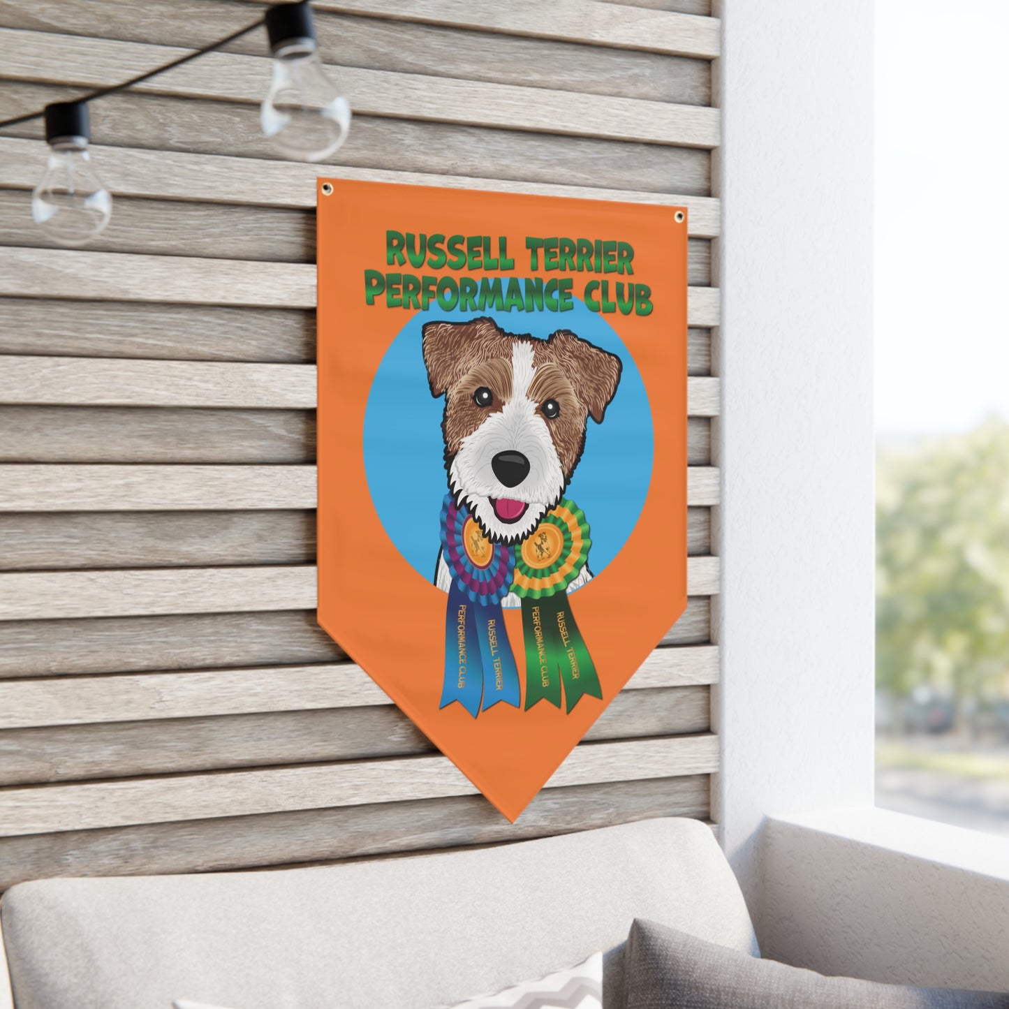 RUSSELL TERRIER PERFORMANCE CLUB Pennant Banner