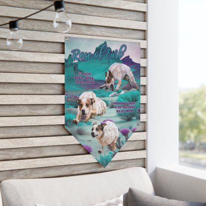 ROSE OF EARL Pennant Banner