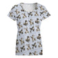 WINDSPRITE  - Silken Windhound  Pattern  V-neck Short Sleeve T-Shirt