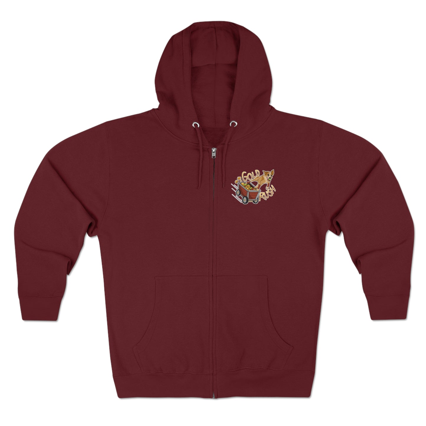 GOLD RUSH FLYBALL Unisex Zip Hoodie