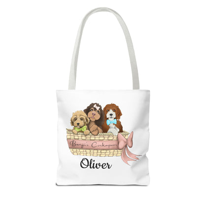 Oliver  Benjis Cockapoos Tote Bag