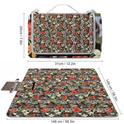 HAWAIIAN STYLE FACE - Square Picnic Mat